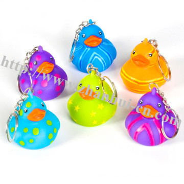 Plastic Toys of Pattern Ducky Keychain